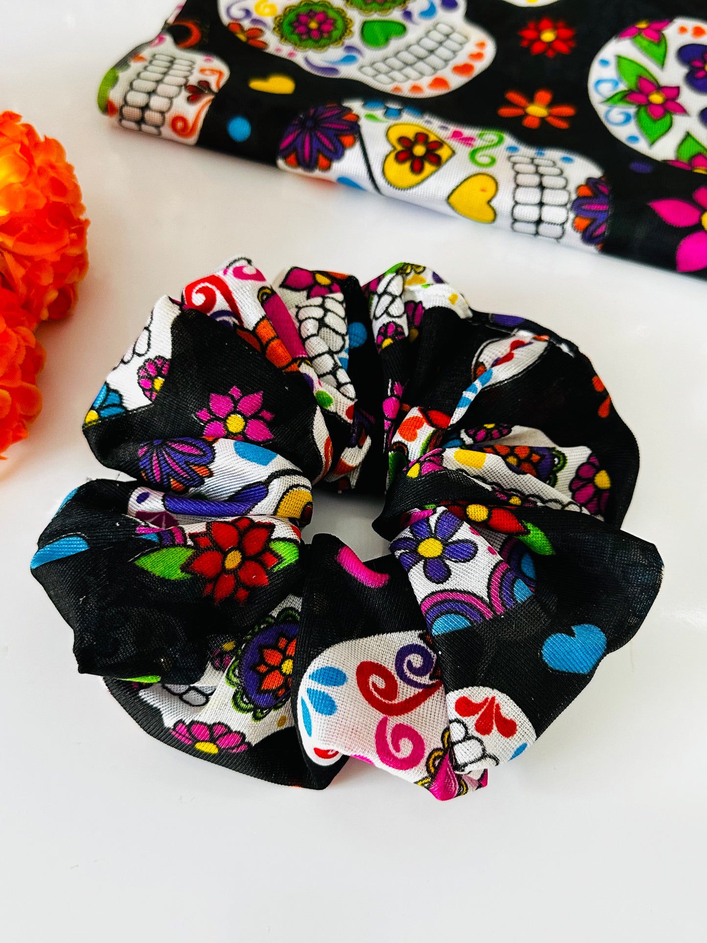 T-115 Scrunchie XL Dia de Muertos